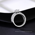 Shinning Classic Round S925 Silver Cubic Zirconia Wedding Ring